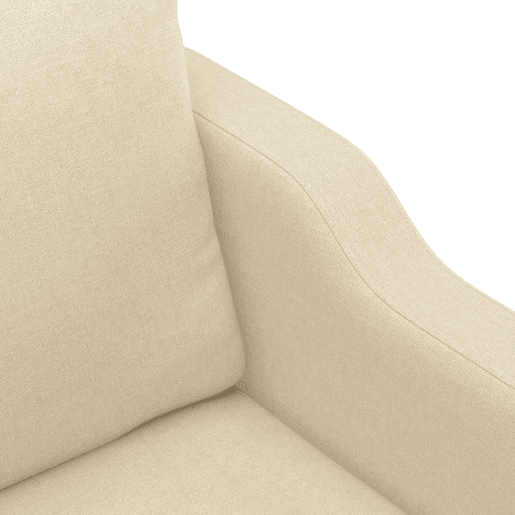vidaXL 3 pcs conjunto de sofás com almofadões tecido cor creme vidaXL 3 pcs conjunto de sofás com almofadões tecido cor creme