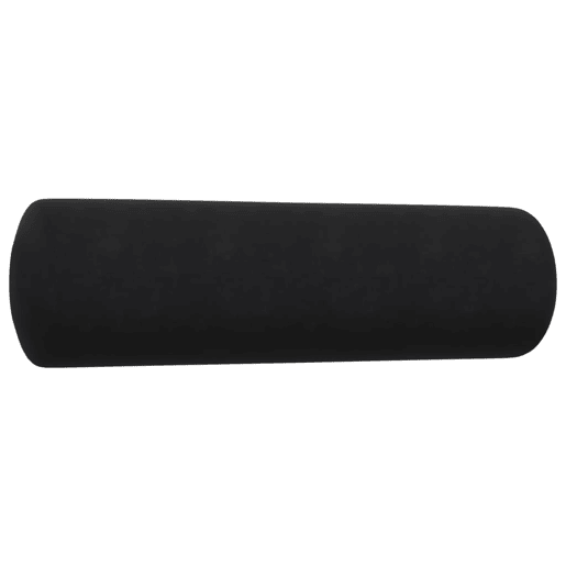 vidaXL 4 pcs conjunto de sofás com almofadões e rolos veludo preto