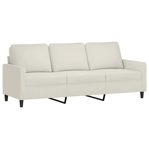 vidaXL 4 pcs conjunto de sofás com almofadões veludo cor creme vidaXL 4 pcs conjunto de sofás com almofadões veludo cor creme