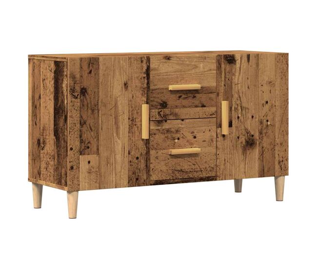 Vidaxl aparador de madera de ingeniería envejecida 100x36x60 cm
