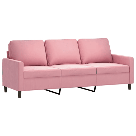 vidaXL 4 pcs conjunto de sofás com almofadões veludo rosa vidaXL 4 pcs conjunto de sofás com almofadões veludo rosa