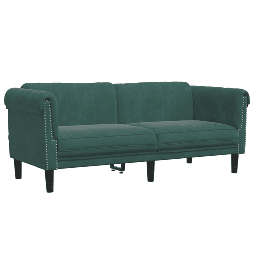 vidaXL 2 pcs conjunto de sofás veludo verde-escuro vidaXL 2 pcs conjunto de sofás veludo verde-escuro