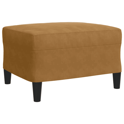 vidaXL 4 pcs conjunto de sofás com almofadões veludo castanho vidaXL 4 pcs conjunto de sofás com almofadões veludo castanho
