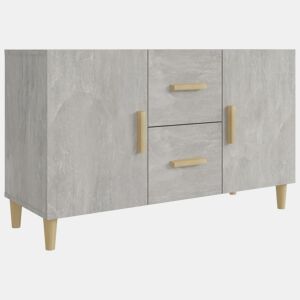vidaXL Aparador 100x36x60 cm derivados de madeira cinzento cimento