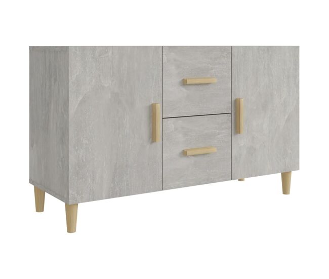 Vidaxl aparador de madera de ingeniería gris hormigón 100x36x60 cm