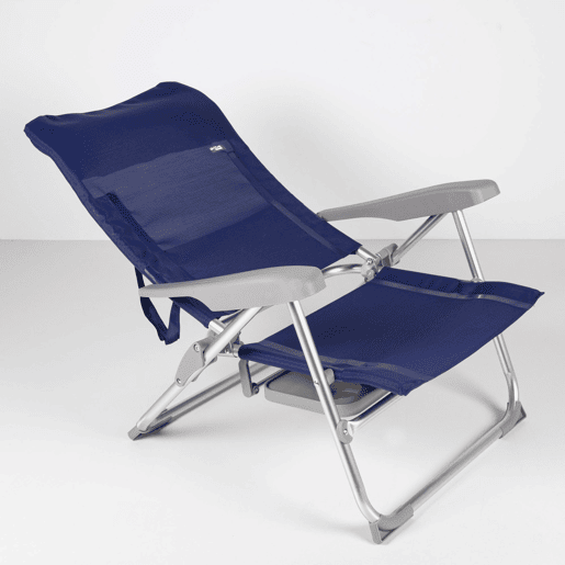 Aktive Pack 2 cadeiras de praia dobráveis multiposições Slim cmesa