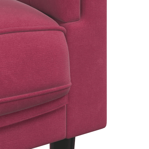 vidaXL 2 pcs conjunto de sofás com almofadas veludo vermelho-tinto vidaXL 2 pcs conjunto de sofás com almofadas veludo vermelho-tinto