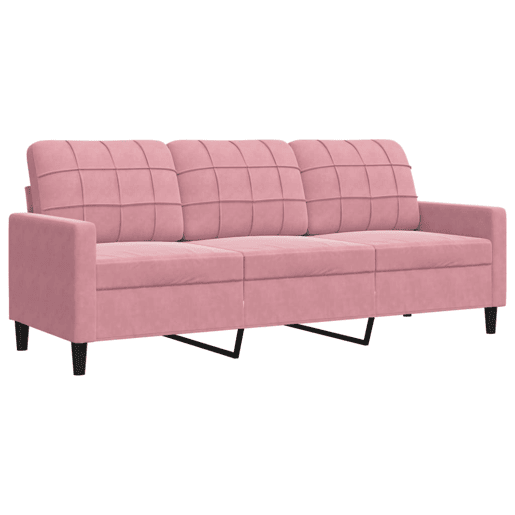 vidaXL 4 pcs conjunto de sofás com almofadões veludo rosa vidaXL 4 pcs conjunto de sofás com almofadões veludo rosa