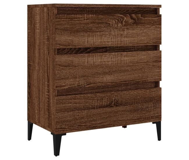 Vidaxl aparador madera contrachapada marrón roble 60x35x70 cm