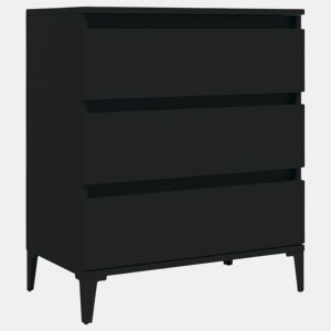 vidaXL Aparador 60x35x70 cm derivados de madeira preto