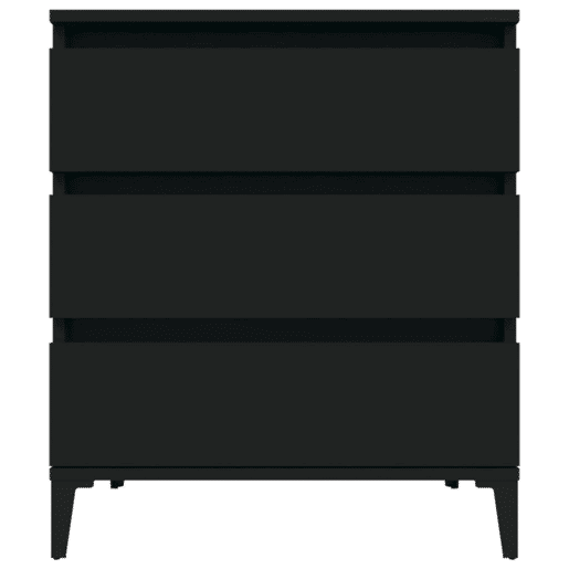 vidaXL Aparador 60x35x70 cm derivados de madeira preto