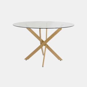 Mesa Redonda de Vidro Temperado 120cm DT. Sala de jantar ou cozinha