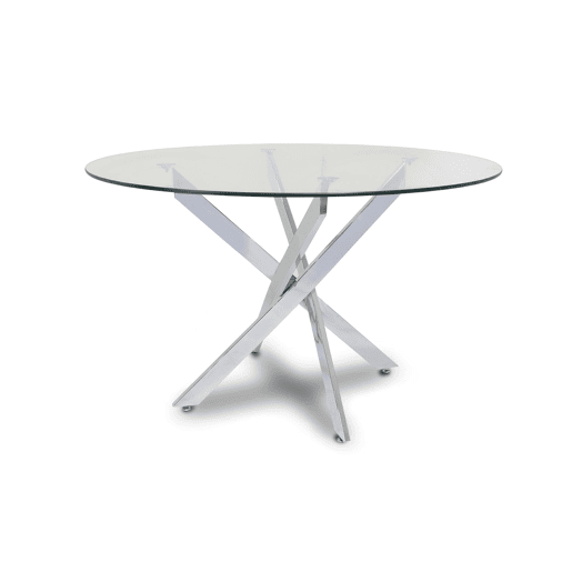 Mesa Redonda de Vidro Temperado 120cm DT. Sala de jantar ou cozinha