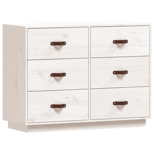 vidaXL Aparador 100x40x75 cm madeira de pinho maciça branco vidaXL Aparador 100x40x75 cm madeira de pinho maciça branco