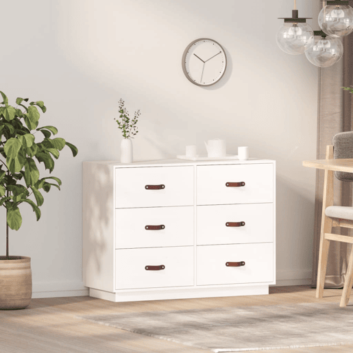vidaXL Aparador 100x40x75 cm madeira de pinho maciça branco vidaXL Aparador 100x40x75 cm madeira de pinho maciça branco