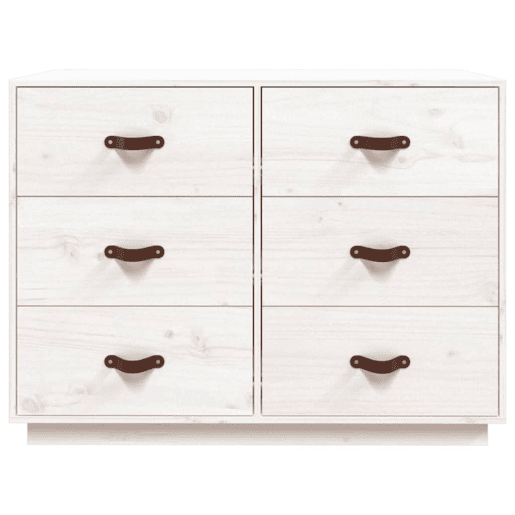 vidaXL Aparador 100x40x75 cm madeira de pinho maciça branco vidaXL Aparador 100x40x75 cm madeira de pinho maciça branco
