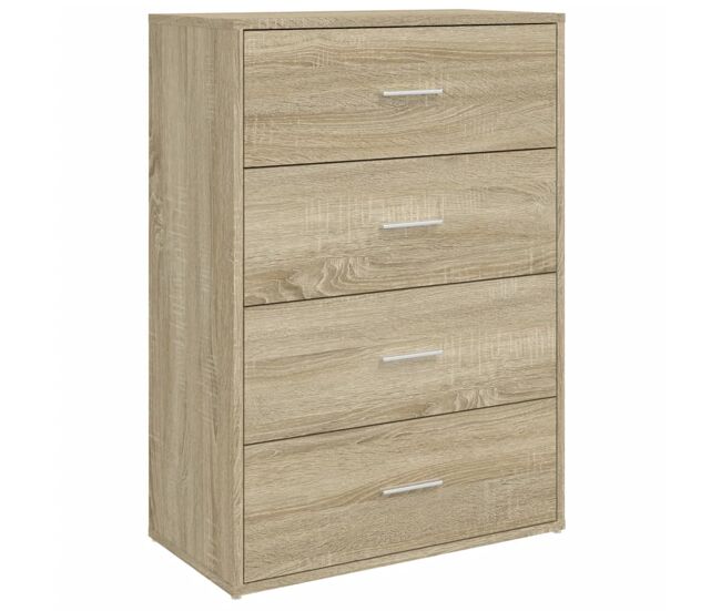 Vidaxl aparador de madera de ingeniería roble sonoma 60x31x84 cm