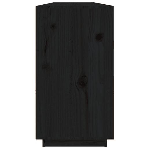 vidaXL Aparador 100x40x75 cm madeira de pinho maciça preto