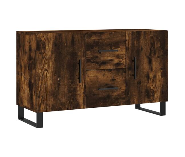 Vidaxl aparador madera de ingeniería roble ahumado 100x36x60 cm
