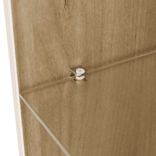 Aparador de painel de partículas com 3 portas,3 gavetas e luz led,madeira