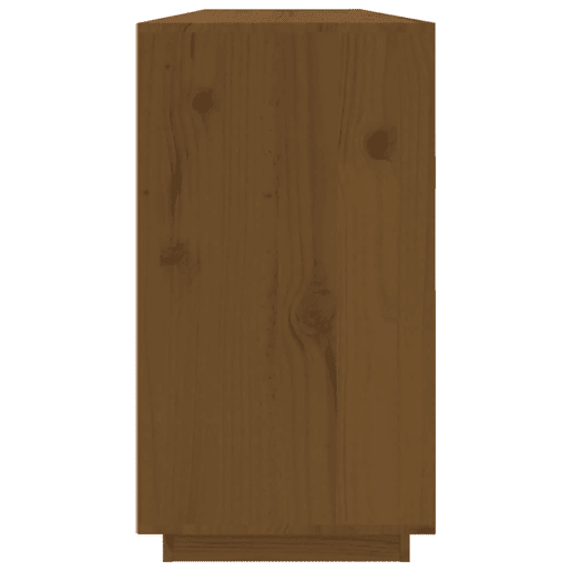 vidaXL Aparador 100x40x75 cm madeira de pinho maciça castanho mel