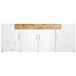 Aparador de panel de partículas con 4 puertas y 2 cajónes 208 Aparador de panel de partículas con 4 puertas y 2 cajónes 208 Blanco