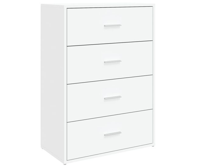 Vidaxl aparador de madera de ingeniería blanco 60x31x84 cm