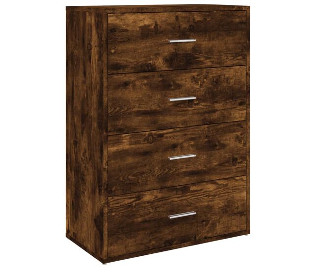 Vidaxl aparador de madera de ingeniería roble ahumado 60x31x84 cm