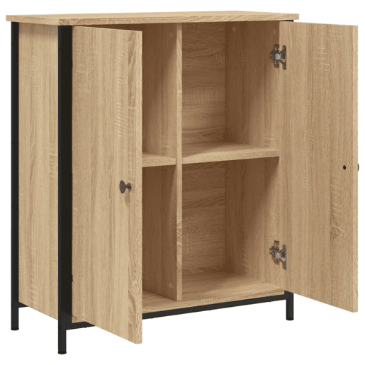 vidaXL Aparador 70x30x80 cm derivados de madeira carvalho sonoma