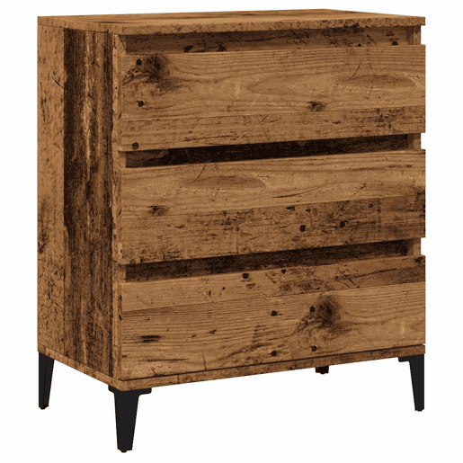 vidaXL Aparador madeira velha 60x35x70 cm madeira trabalhada