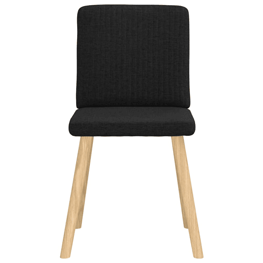 vidaXL Cadeiras de jantar 4 pcs tecido preto vidaXL Cadeiras de jantar 4 pcs tecido preto