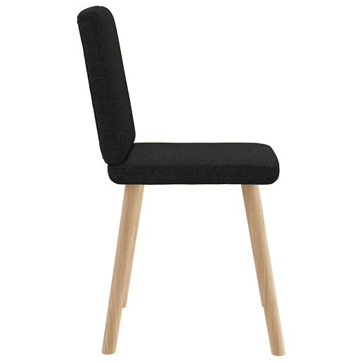 vidaXL Cadeiras de jantar 4 pcs tecido preto vidaXL Cadeiras de jantar 4 pcs tecido preto