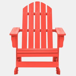 Cadeira de jardim - Cadeira de exterior Adirondack de baloiço abeto maciço vermelho