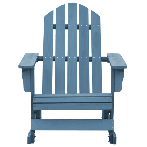 Cadeira Adirondack de baloiçar p jardim - Cadeira de exterior abeto maciço azul Cadeira Adirondack de baloiçar p jardim - Cadeira de exterior abeto maciço azul