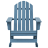 Cadeira Adirondack de baloiçar p jardim - Cadeira de exterior abeto maciço azul