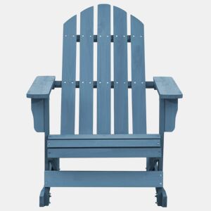 Cadeira Adirondack de baloiçar p jardim - Cadeira de exterior abeto maciço azul