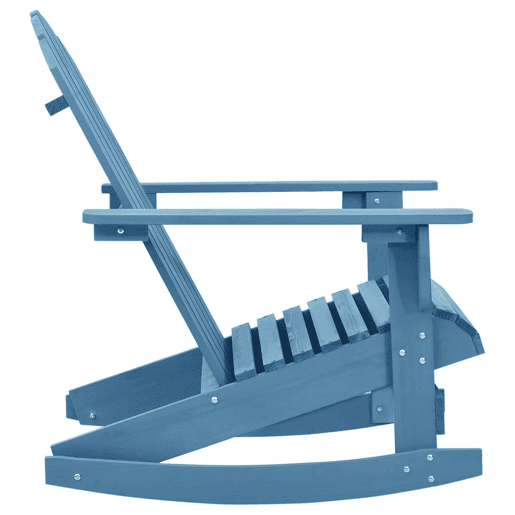Cadeira Adirondack de baloiçar p jardim - Cadeira de exterior abeto maciço azul Cadeira Adirondack de baloiçar p jardim - Cadeira de exterior abeto maciço azul