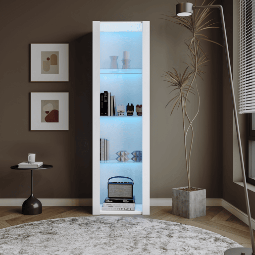 Vitrine de painel de partÃculas com luz led,branco Vitrine de painel de partÃculas com luz led,branco