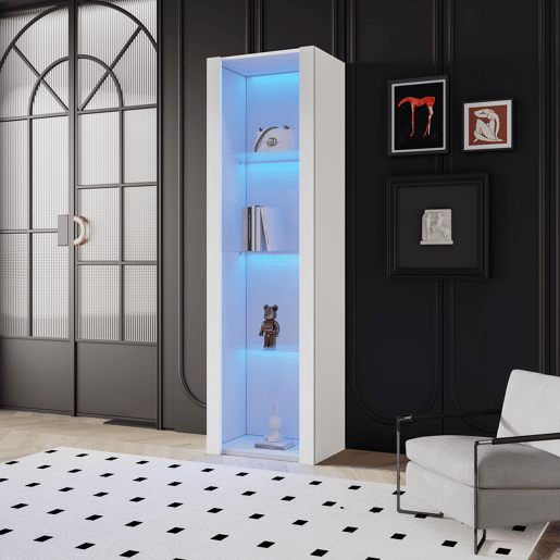 Vitrine de painel de partÃculas com luz led,branco Vitrine de painel de partÃculas com luz led,branco