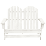 Cadeira de jardim - Cadeira de exterior Adirondack 2 lugares abeto maciço branco