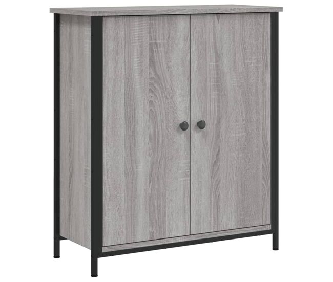 Vidaxl aparador de madera de ingeniería gris sonoma 70x30x80 cm