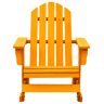 Cadeira Adirondack de baloiçar p jardim - Cadeira de exterior abeto maciço laranja