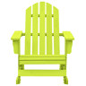 Cadeira Adirondack de baloiçar p jardim - Cadeira de exterior abeto maciço verde