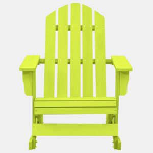 Cadeira Adirondack de baloiçar p jardim - Cadeira de exterior abeto maciço verde