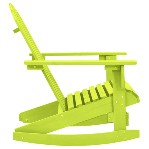 Cadeira Adirondack de baloiçar p jardim - Cadeira de exterior abeto maciço verde Cadeira Adirondack de baloiçar p jardim - Cadeira de exterior abeto maciço verde