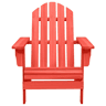 Cadeira Adirondack para jardim - Cadeira de exterior abeto maciço vermelho