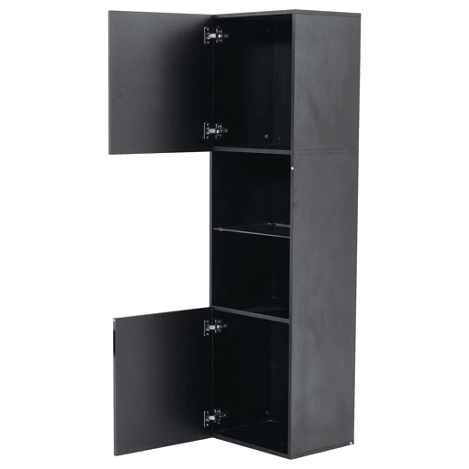 Vitrine de painel de partÃculas com 2 portas e luz led,preto Vitrine de painel de partÃculas com 2 portas e luz led,preto