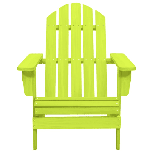 Cadeira Adirondack para jardim - Cadeira de exterior abeto maciço verde