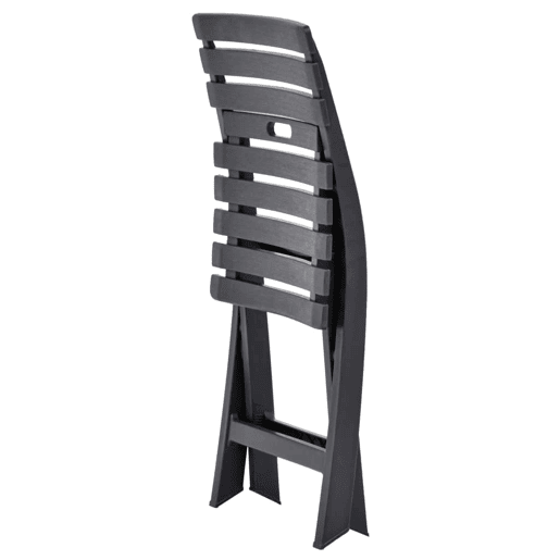 Cadeiras de jardim - Cadeiras de exterior dobráveis 2 pcs plástico antracite