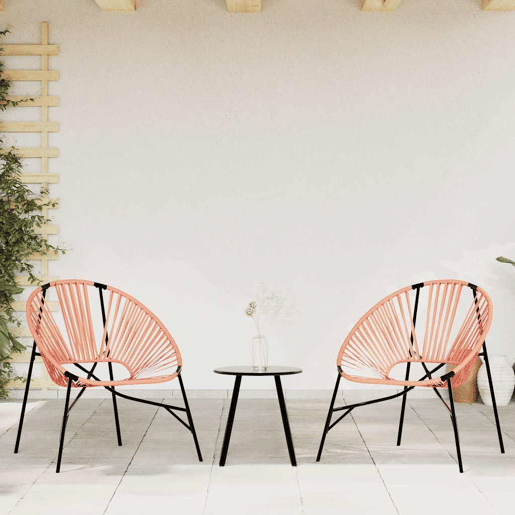 Cadeira de jardim - Cadeira de exterior em forma de ovo vime PE preto e laranja